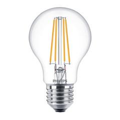 SET 2 becuri LED Philips- soclu E27- putere 7W- forma clasic- lumina alb calda- alimentare 220 - 240 V- 000008718699777739timbru