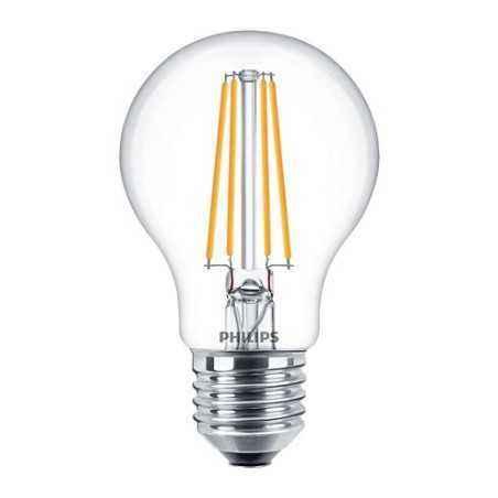 SET 2 becuri LED Philips- soclu E27- putere 7W- forma clasic- lumina alb calda- alimentare 220 - 240 V- 000008718699777739timbru