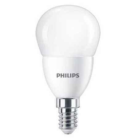 Set 2 BEC LED Philips- soclu E14- putere 7 W- forma clasic- lumina alb- alimentare 220 - 240 V- 000008719514310193timbru verde 0