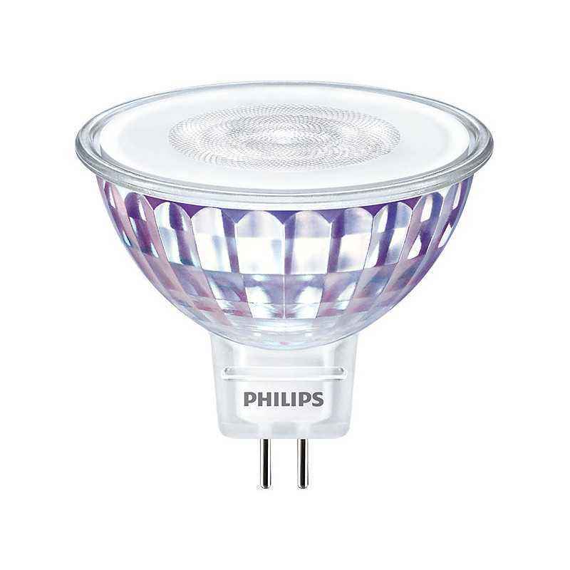SPOT LED Philips- soclu GU5.3- putere 7 W- forma spot- lumina alb calda- alimentare 220 - 240 V- 000008718699773977timbru verde