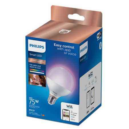 BEC smart LED Philips- soclu E27- putere 11 W- forma sferic- lumina multicolora- alimentare 220 - 240 V- 000008719514372504timbr
