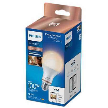 BEC smart LED Philips- soclu E27- putere 13 W- forma clasic- lumina alb calda alb rece- alimentare 220 - 240 V- 0000087195143725