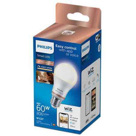 BEC smart LED Philips- soclu E27- putere 8 W- forma clasic- lumina multicolora- alimentare 220 - 240 V- 000008719514372566timbru