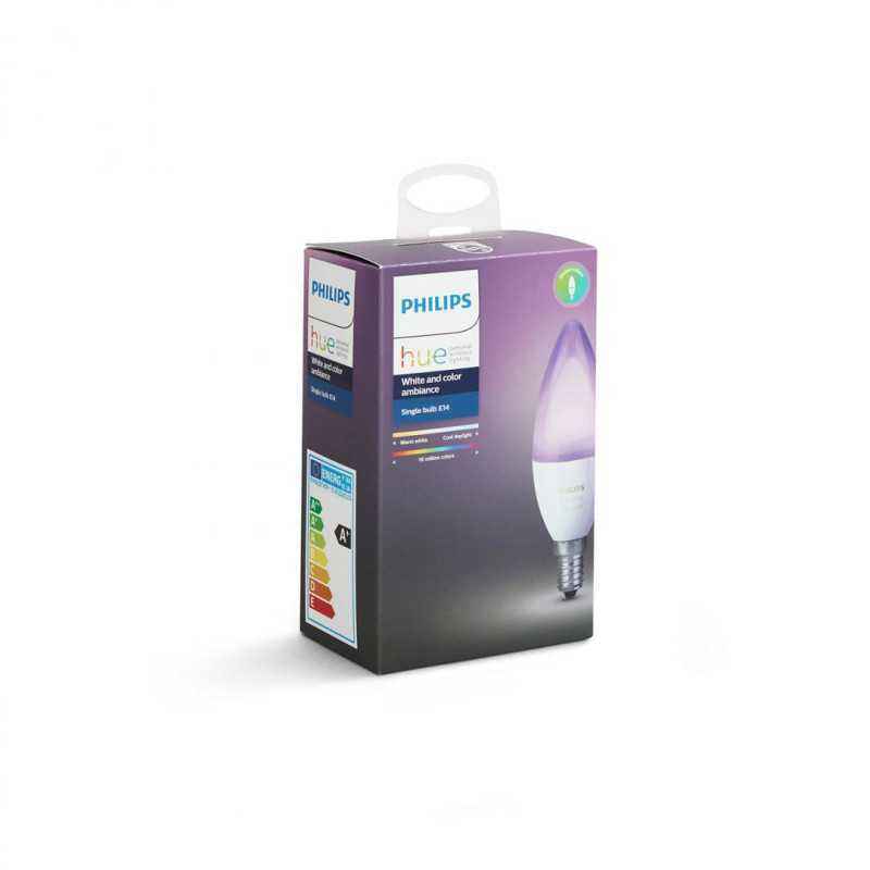 BEC smart LED Philips- soclu E14- putere 6.5W- forma lumanare- lumina multicolora- alimentare 220 - 240 V- 000008718696695166tim
