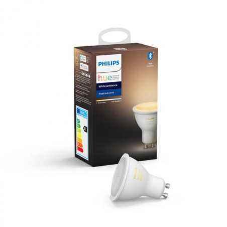 SPOT incastrat smart LED Philips- soclu GU10- putere 5W- forma spot- lumina alb calda- alimentare 220 - 240 V- 00000871869962867