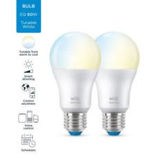 SET 2 becuri smart LED Philips- soclu E27- putere 8W- forma clasic- lumina toate nuantele de alb- alimentare 220 - 240 V- 000008