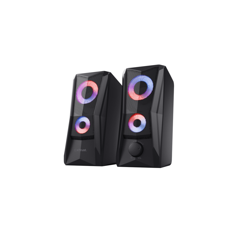 TRUST GXT 606 JAVV RGB 2.0 Speaker Set - black 25108timbru verde 0.8 lei)