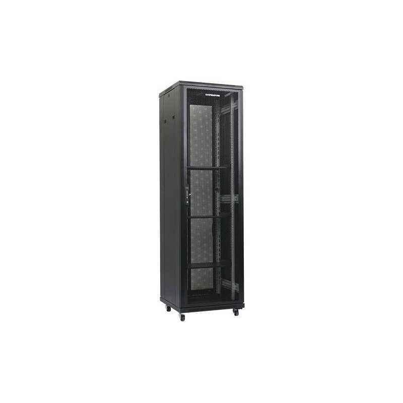 Rack 19 42U 800x1000- de podea- usa fata si spate perforate- panouri laterale detasabile si securizate- dezasamblat- capacitate