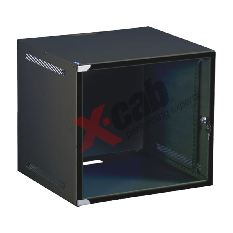 Cabinet metalic de perete 19- tip rack wallmount- 6U 520x450 mm- Xcab WS Negru Xcab-6U45WS.9004