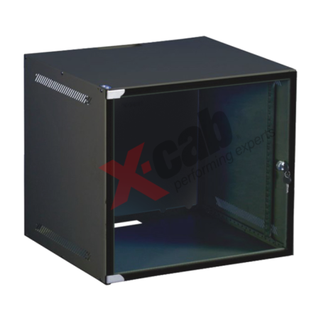 Cabinet metalic de perete 19- tip rack wallmount- 6U 520x450 mm- Xcab WS Negru Xcab-6U45WS.9004