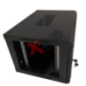 Cabinet metalic de perete 19- tip rack wallmount- 6U 600x450 mm- Xcab Negru Xcab-6U45S.9004