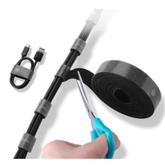 ORGANIZATOR cabluri tip velcro Ugreen- LP124 5m- negru 40356 - 6957303843565