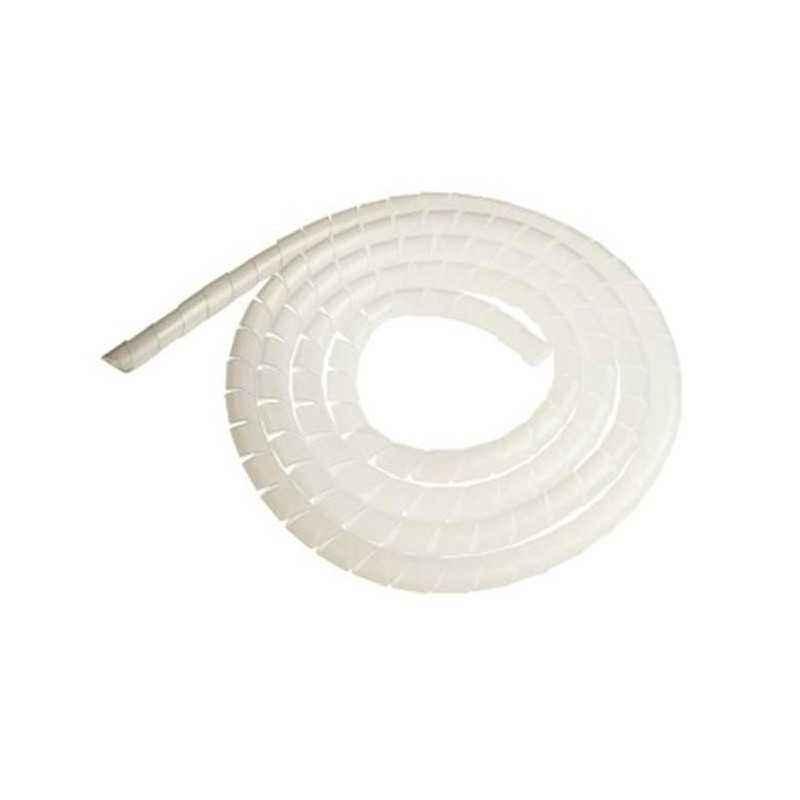 Organizator spiralat cabluri 13 - 80mm- alb -20m) -ELEMATIC- SP 15