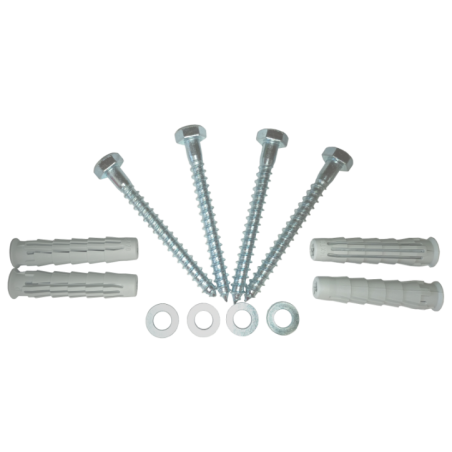 Set fixare rackuri pe perete- capacitate 120Kg- contine 4 x diblu nylon holsurub cap hexagonal 14 x 70mm saibe plate - ELEMATI