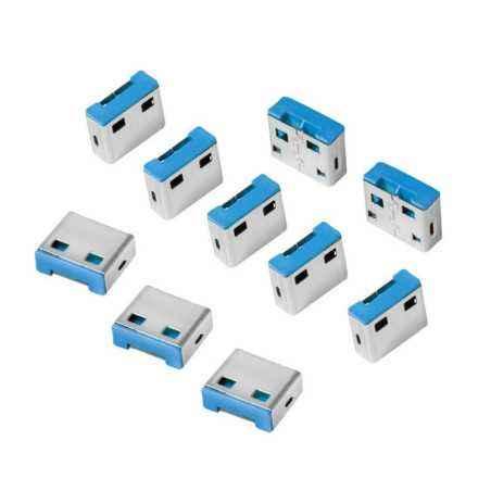 PORT Blocker LOGILINK- USB-A- 10 buc. nu contine cheie- incuietori de USB AU0046