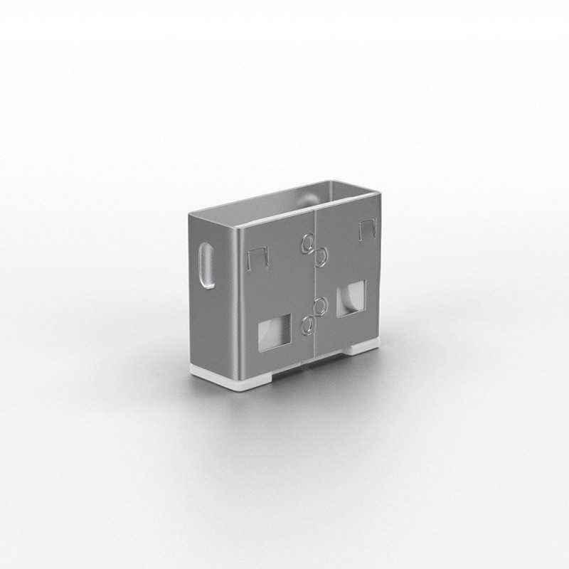 Lindy 10 USB Port Locks WHITE no Key- LY-40464