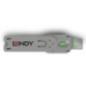Lindy USB A Port Blocker(w/o key) Green LY-40621