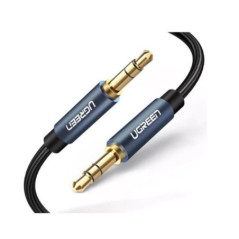 CABLU audio Ugreen- AV112 stereo3.5 mm jack T/T)- conectori auriti- 1.5m- braided- albastru 10686timbru verde 0.18 lei) - 695730