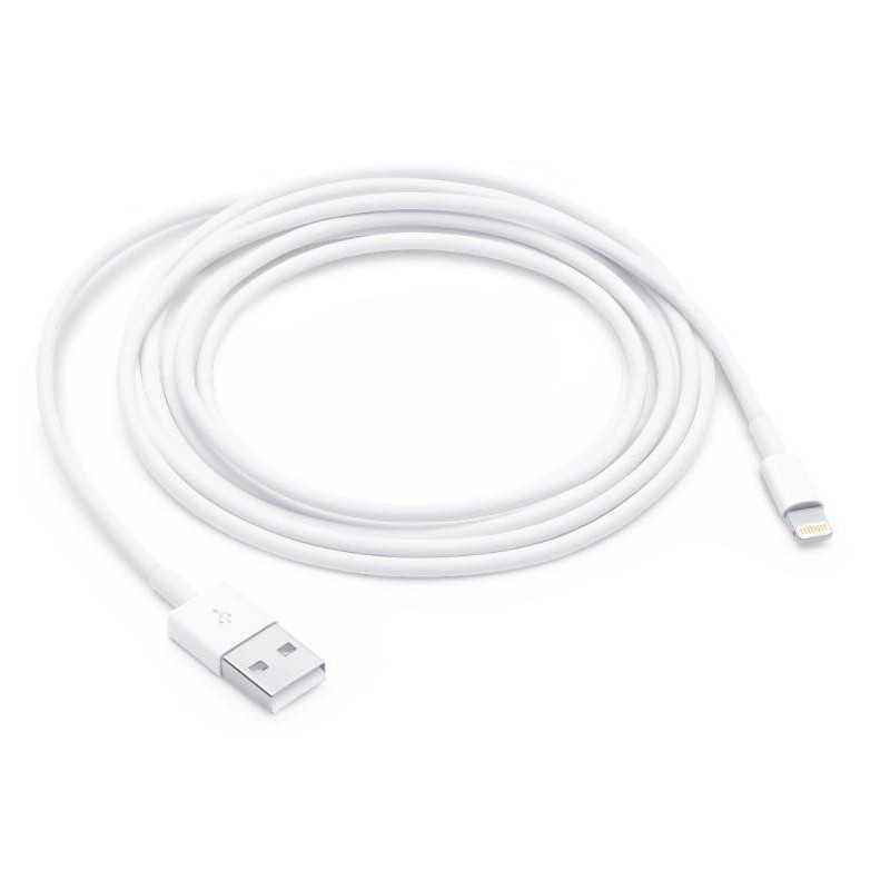 CABLU alimentare si date smartphone Apple- LightningT) la USB 2.0T)- cauciuc- lungime 2 m- alb- md819zm/atimbru verde 0.08 lei)