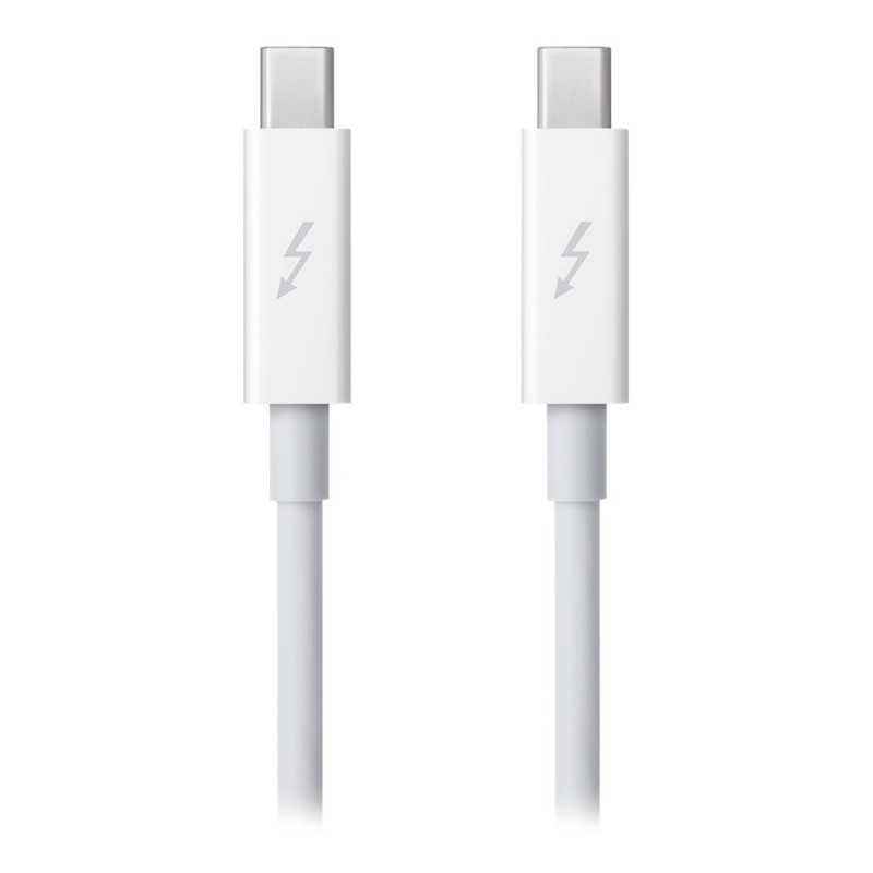 CABLU alimentare si date smartphone Apple- Thunderbolt 2T) la Thunderbolt 2T)- cauciuc- lungime 0.5 m- alb- md862zm/atimbru verd