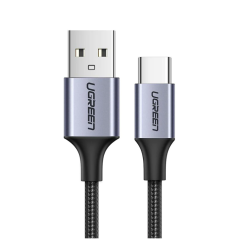 CABLU alimentare si date Ugreen- US288- Fast Charging Data Cable pt. smartphone- USB la USB Type-C 3A- nickel plating- braided-