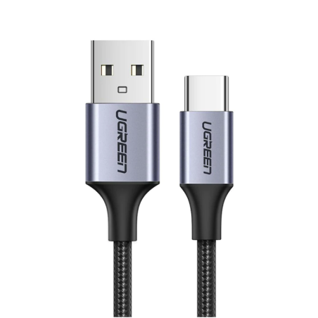 CABLU alimentare si date Ugreen- US288- Fast Charging Data Cable pt. smartphone- USB la USB Type-C 3A- nickel plating- braided-