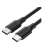 CABLU alimentare si date Ugreen- US286- Fast Charging Data Cable pt. smartphone- USB Type-C la USB Type-C 60W/3A- nickel plating