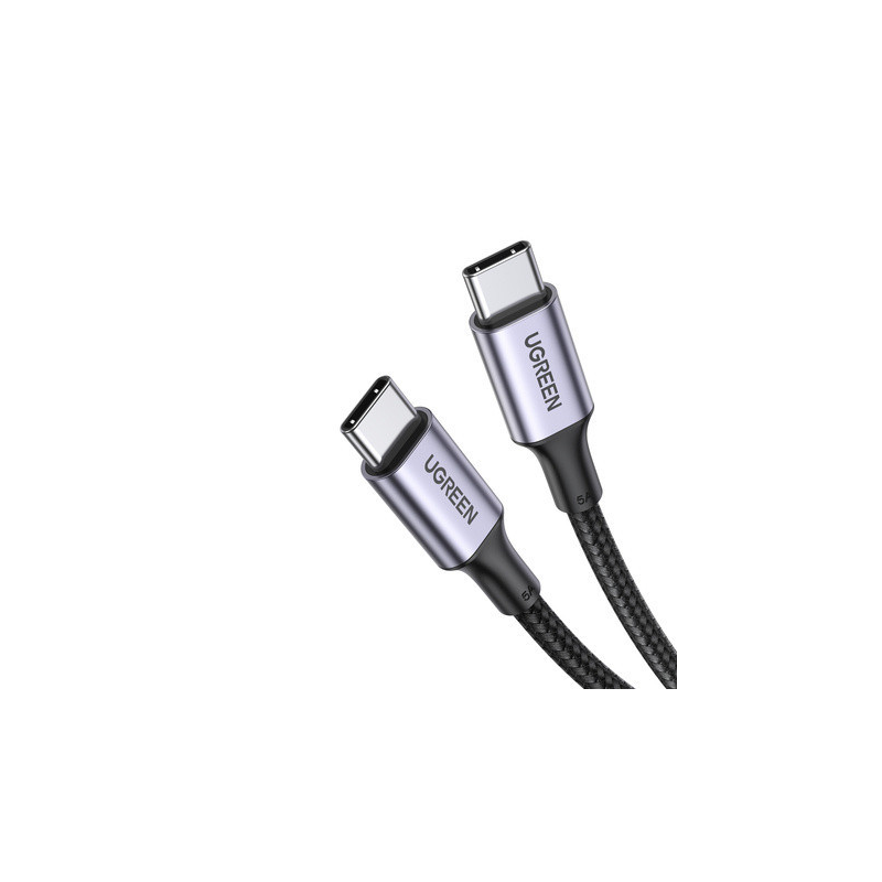 CABLU alimentare si date Ugreen- US316- Fast Charging Data Cable pt. smartphone- USB Type-C la USB Type-C 100W/5A- braided- 1m-