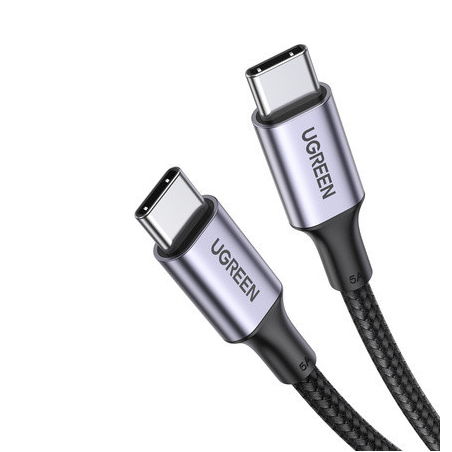 CABLU alimentare si date Ugreen- US316- Fast Charging Data Cable pt. smartphone- USB Type-C la USB Type-C 100W/5A- braided- 2m-