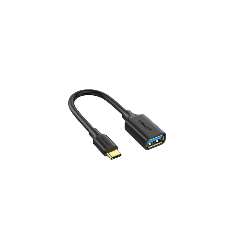 CABLU ADAPTOR Ugreen OTG- US154- USB Type-C(T) to USB 3.0(M)- 5Gbps- lungime 15cm- PVC- negru 30701timbru verde 0.08 lei) - 6957