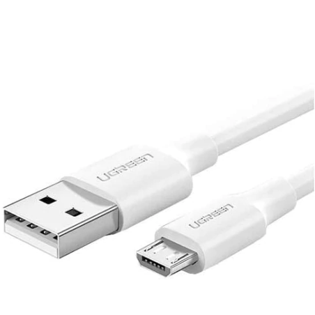 CABLU alimentare si date Ugreen- US289- Fast Charging Data Cable pt. smartphone- USB la Micro-USB- nickel plating- PVC- 1m- alb