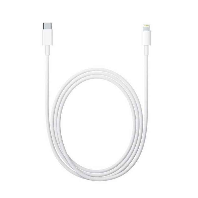 CABLU alimentare si date smartphone Apple- LightningT) la USB Type-CT)- cauciuc- lungime 2 m- alb- MKQ42ZM/Atimbru verde 0.08 le