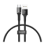 CABLU alimentare si date Baseus Halo- Fast Charging Data Cable pt. smartphone- USB la Micro-USB 3A- brodat- LED- 1m- negru CAMGH
