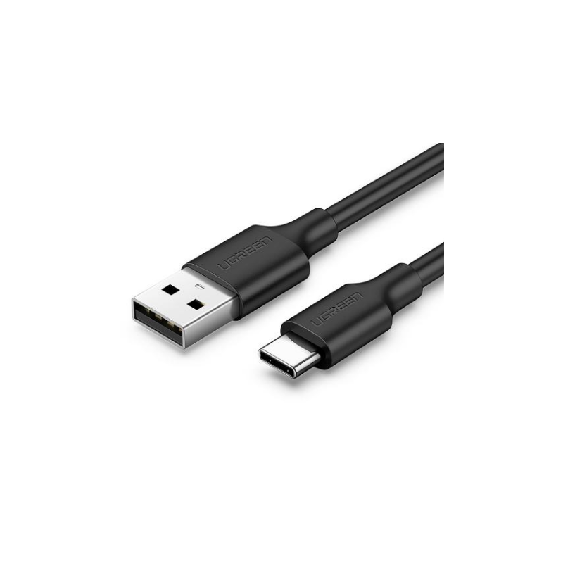 CABLU alimentare si date Ugreen- US287- Fast Charging Data Cable pt. smartphone- USB 2.0 la USB Type-C 5V/2A- 0.5m- negru 60115t
