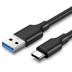 CABLU alimentare si date Ugreen- US184- Fast Charging Data Cable pt. smartphone- USB 3.0 la USB Type-C 5V/3A- 1m- negru 20882tim