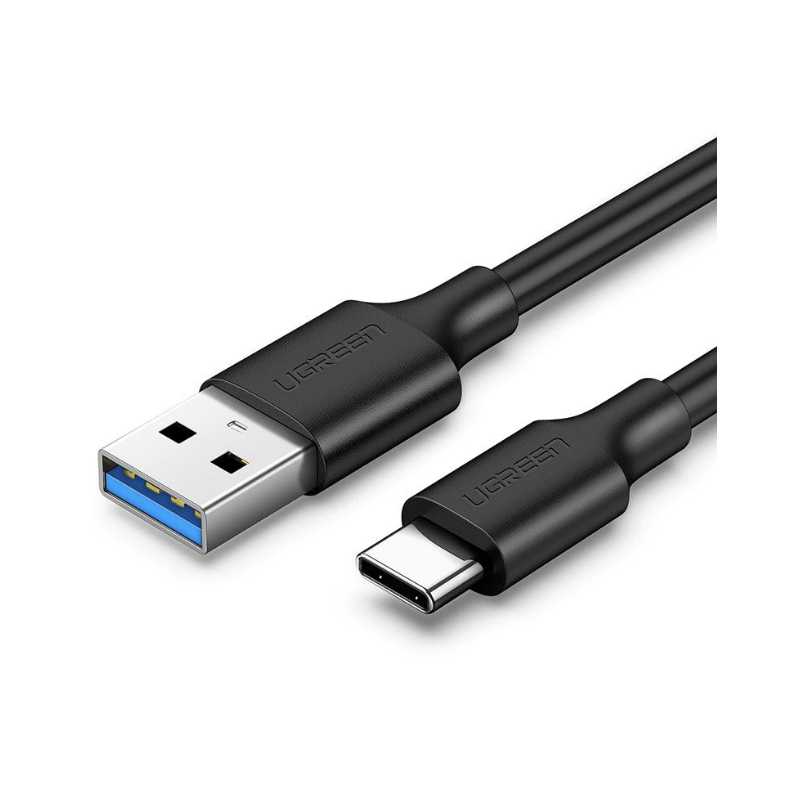 CABLU alimentare si date Ugreen- US184- Fast Charging Data Cable pt. smartphone- USB 3.0 la USB Type-C 5V/3A- 1m- negru 20882tim