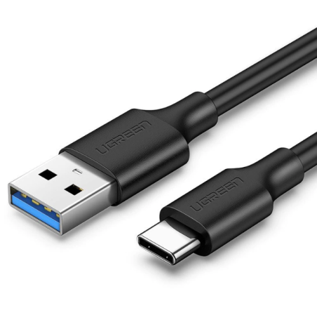 CABLU alimentare si date Ugreen- US184- Fast Charging Data Cable pt. smartphone- USB 3.0 la USB Type-C 5V/3A- 1.5m- negru 20883t