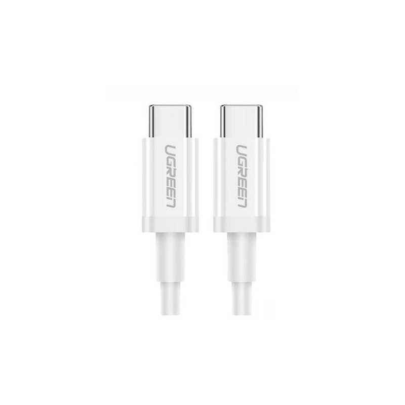 CABLU alimentare si date Ugreen- US264- Fast Charging Data Cable pt. smartphone- USB Type-C la USB Type-C 5V/3A- 1m- alb 60518ti