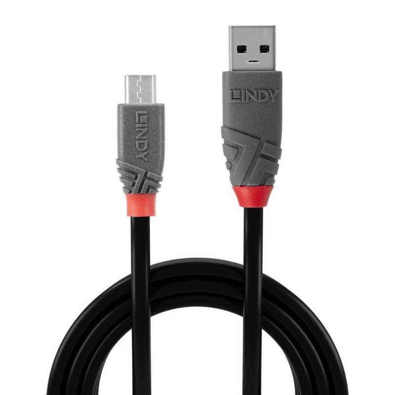 CABLU alimentare si date Lindy pt.smartphone Micro-USBT) la USB 2.0T)- 2 m- PVC- negru- LY-36733timbru verde 0.08 lei)