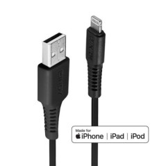 CABLU alimentare si date Lindy pt.smartphone LightningT) la USB 2.0T)- 0.5 m- PVC- negru- LY-31319timbru verde 0.08 lei)
