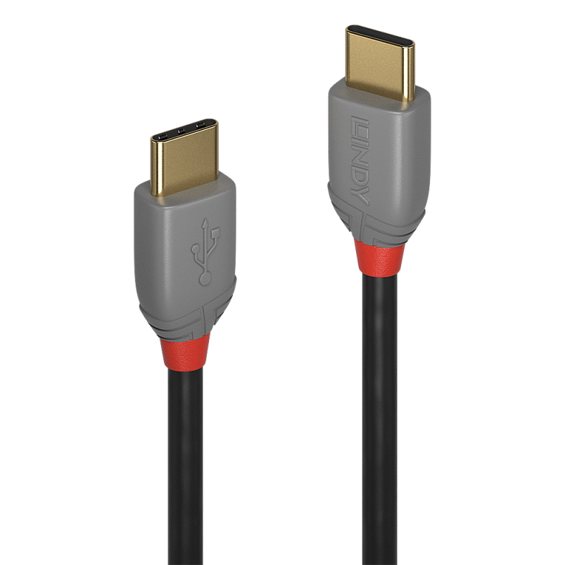 CABLU alimentare si date Lindy pt.smartphone USB Type-CT) la USB Type-CT)- 1 m- PVC- gri- LY-36871timbru verde 0.08 lei)