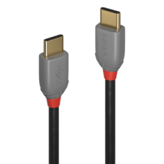 CABLU alimentare si date Lindy pt.smartphone USB Type-CT) la USB Type-CT)- 2 m- PVC- gri- LY-36872timbru verde 0.08 lei)