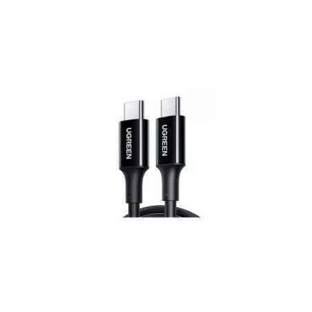 CABLU alimentare si date Ugreen- US300- Fast Charging Data Cable pt. smartphone-USB Type-C la Type-C- 1m- negru 80371timbru verd