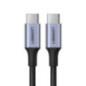 CABLU alimentare si date Ugreen- US316- Fast Charging Data Cable pt. smartphone- USB Type-C la USB Type-C 100W/5A- braided- 1.5m
