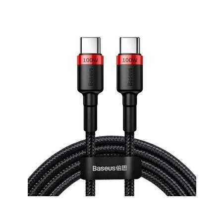 CABLU alimentare si date Baseus Cafule- Fast Charging Data Cable pt. smartphone- USB Type-C la USB Type-C PD2.0- 100W- braided-