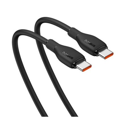 CABLU alimentare si date Baseus Pudding- Fast Charging Data Cable pt. smartphone- USB Type-C la USB Type-C 100W- 1.2m- negru P10