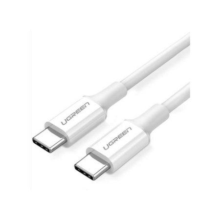 CABLU alimentare si date Ugreen- US300- Fast Charging Data Cable pt. smartphone-USB Type-C la Type-C- ABS- 5A- 2m- alb 60552timb