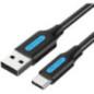 Cablu alimentare si date Vention- USB 2.0T) la USB Type-CT)- 1m rata transfer 480 Mbps- invelis PVC- negru- COKBFtimbru verde 0.