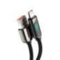 CABLU alimentare si date Baseus- Dynamic Fast Charging Data Cable pt. smartphone- USBT) la USB Type-CT)- 66W- braided- 2m- negru