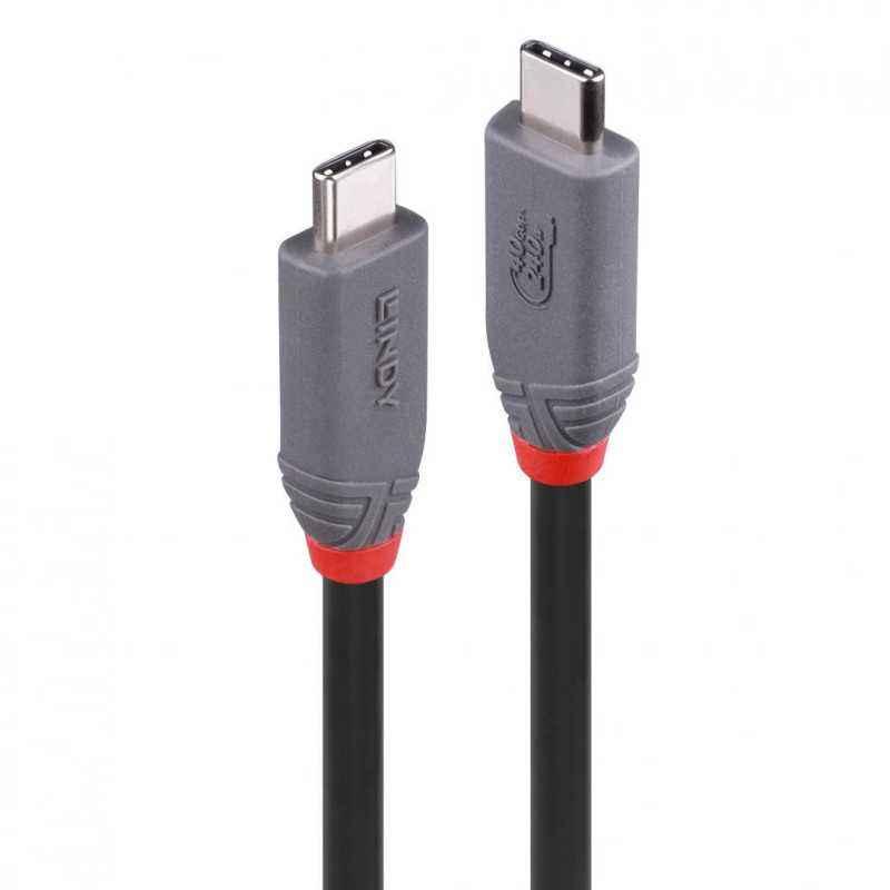 Cablu Lindy 0.8m USB4 Type C 40Gbps Anth LY-36956timbru verde 0.08 lei)